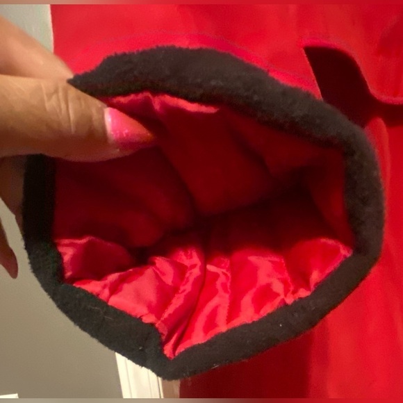 ENSIGN LONDON 3/4 Red & Black Drawstring Coat, GUC - Picture 10 of 14